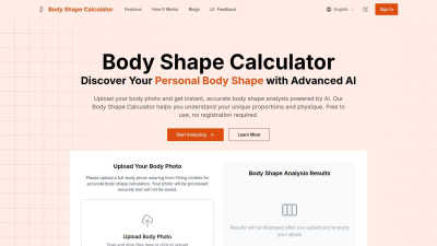 AI Body Shape Calculator - AI tool for Fitness & Health