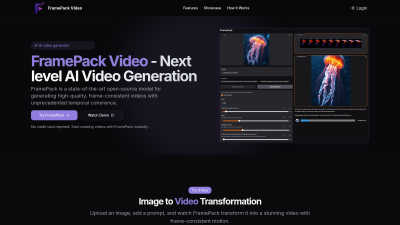 FramePack Video - AI tool for Generative Art