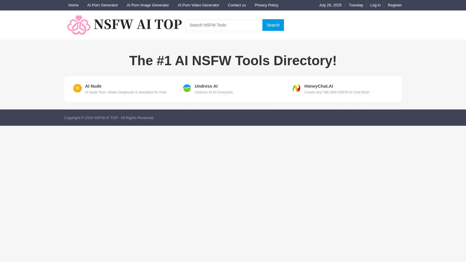 NSFW AI TOP application interface and features