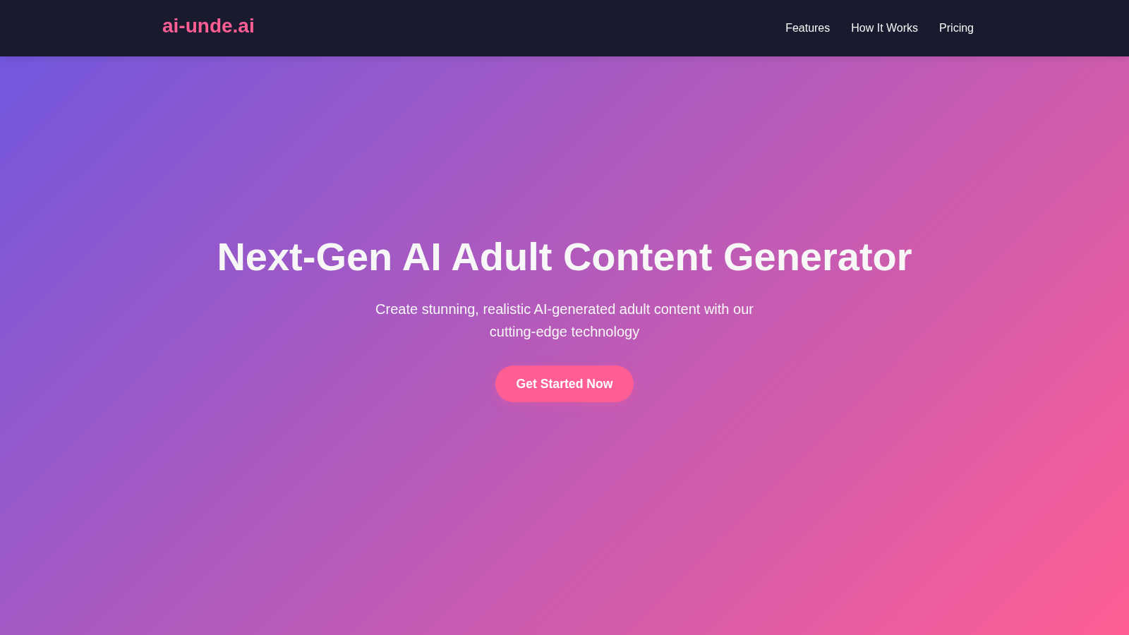 AI Unde application interface and features