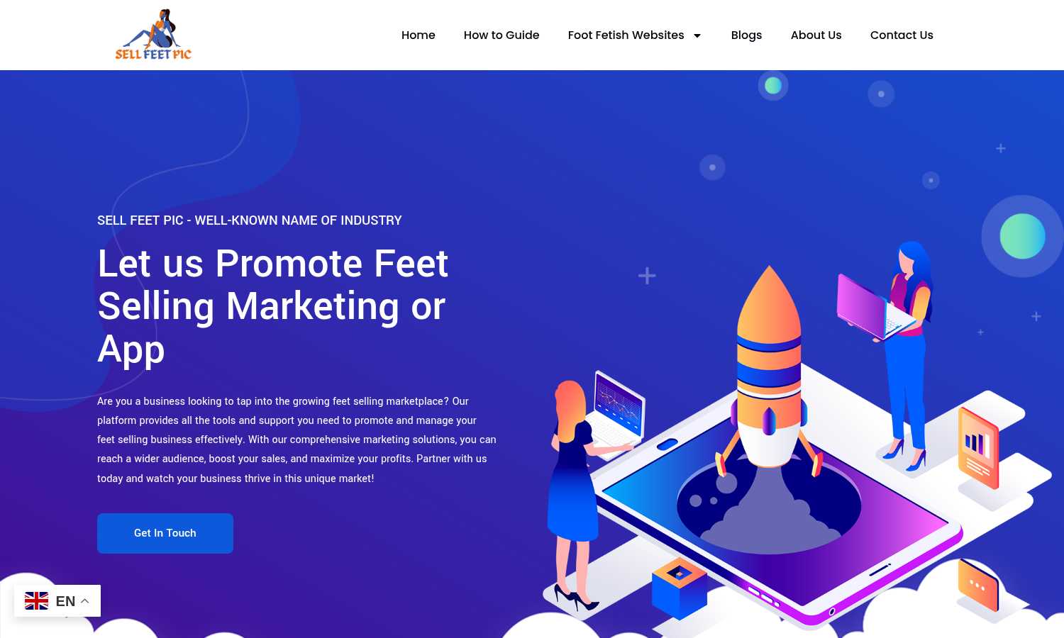 Sell Feet Pic application interface and features