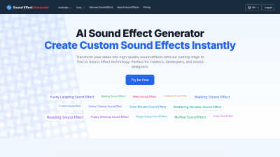 Sound Effect Generator - AI tool for Content Creation