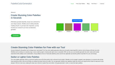 palettecolorgenerator.com - AI tool for Generative Art