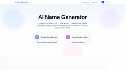 AI The Name - AI tool for Content Creation