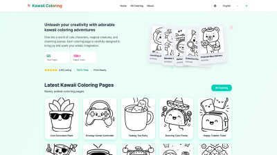Kawaii Coloring - AI tool for Lifestyle & Entertainment