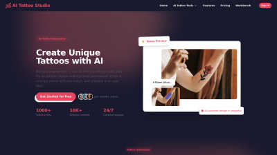 AI Tattoo Studio - AI tool for Generative Art