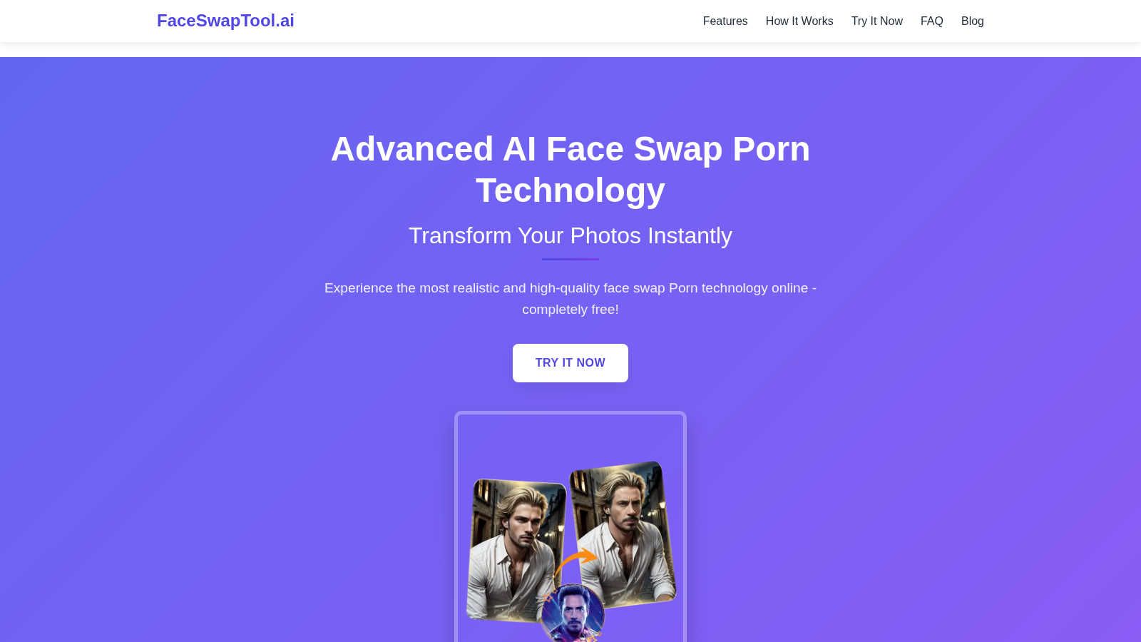Face Swap Tool application interface and features