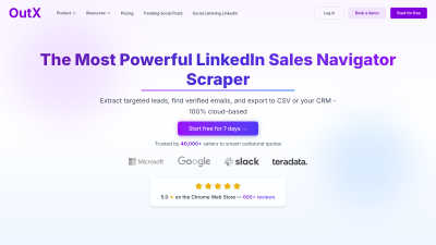 OutX.ai – LinkedIn Sales Navigator Scraper - AI tool for Business & Finance