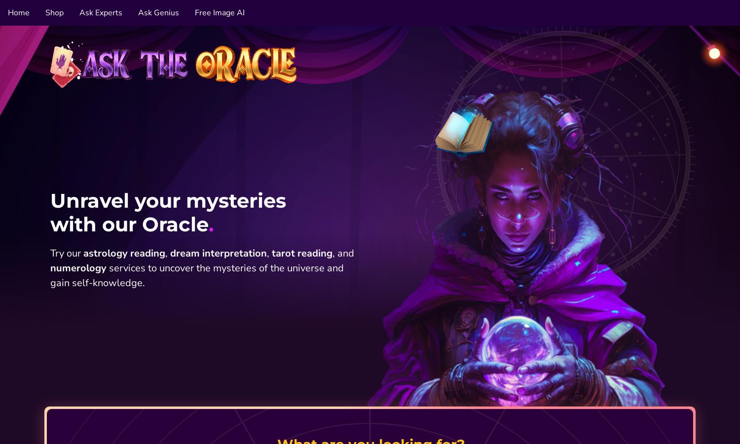 Ask the Oracle Website