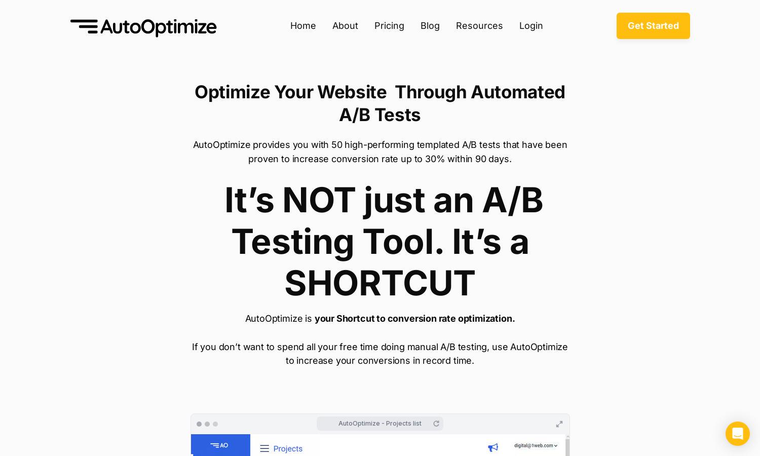 AutoOptimize Website