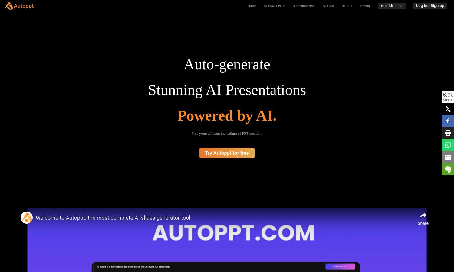 Autoppt Website