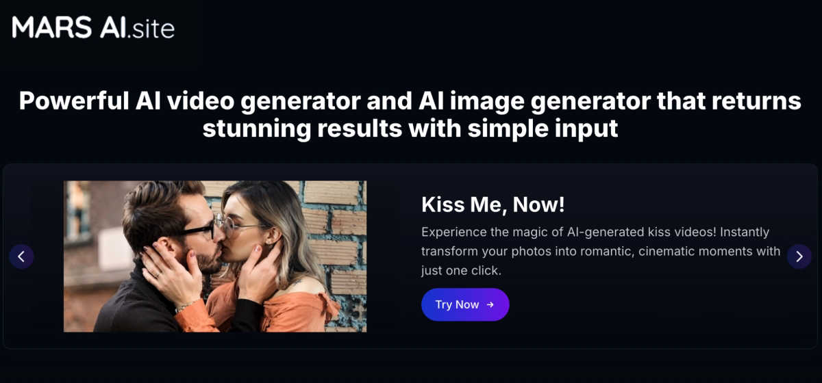 MARS AI application interface and features