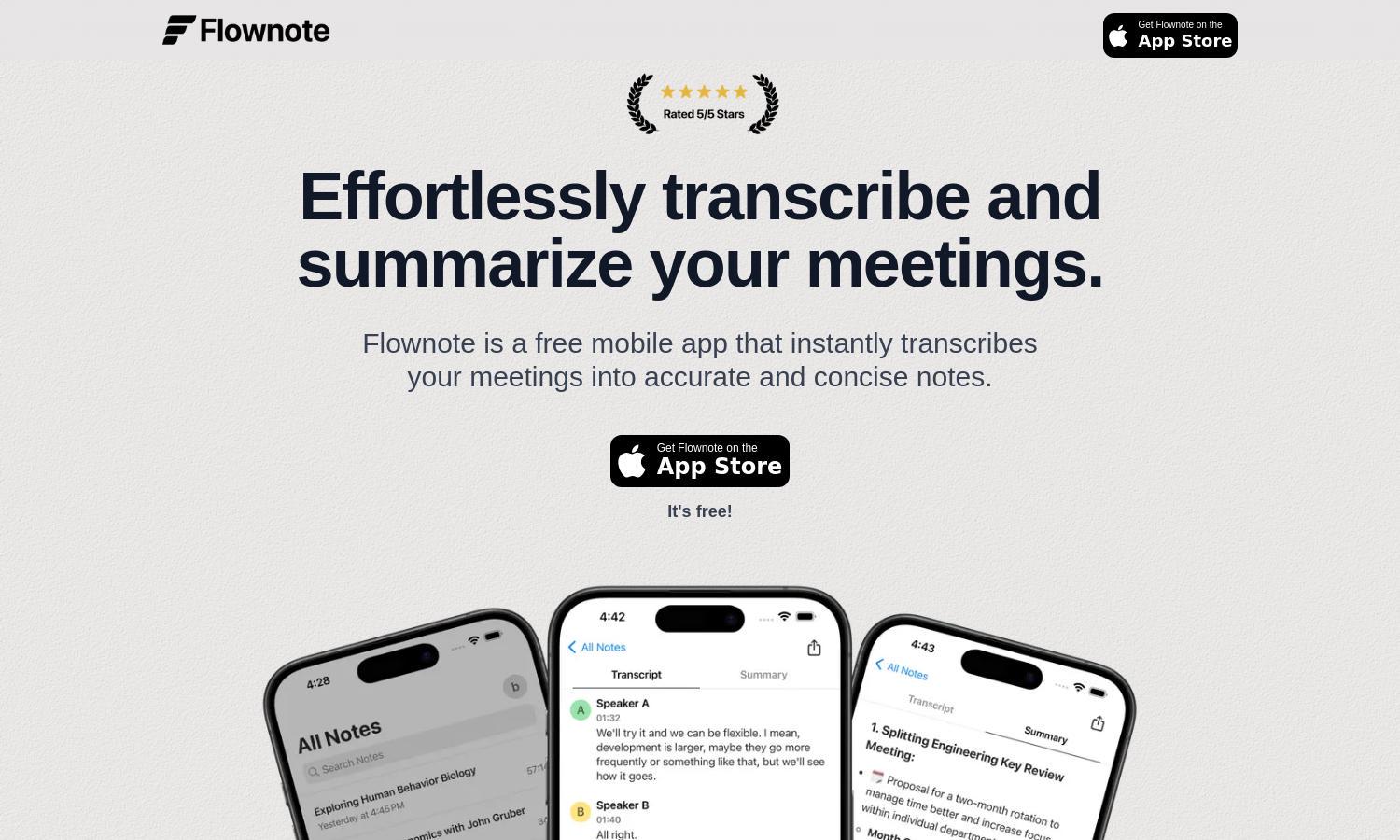 Flownote Website