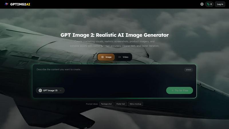 GPTIMG2 AI application interface and features