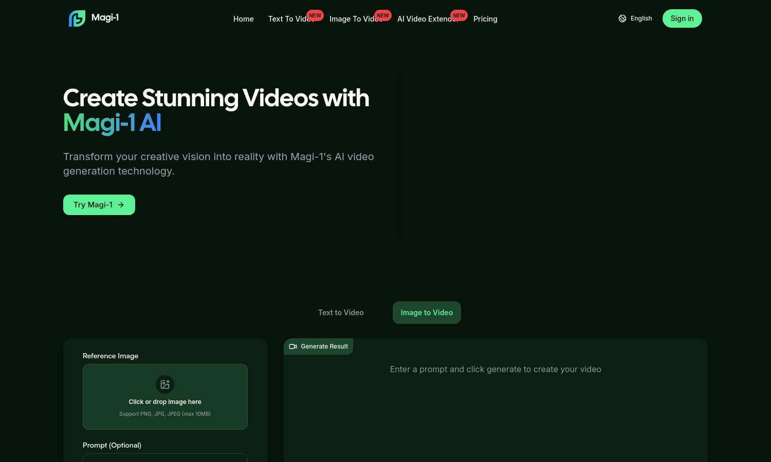 Magi-1 Website