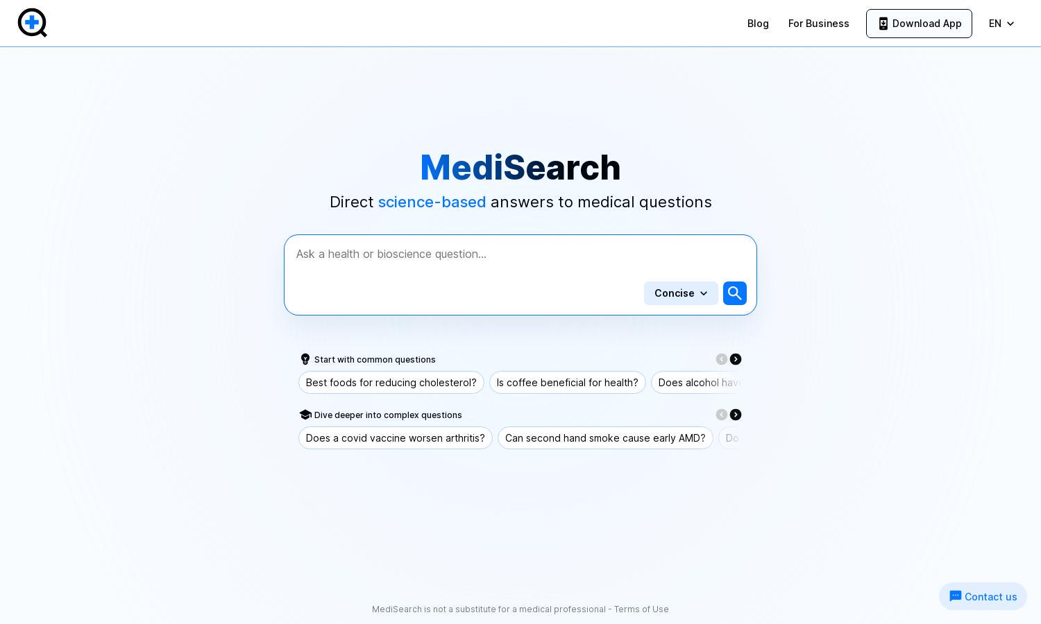 MediSearch Website