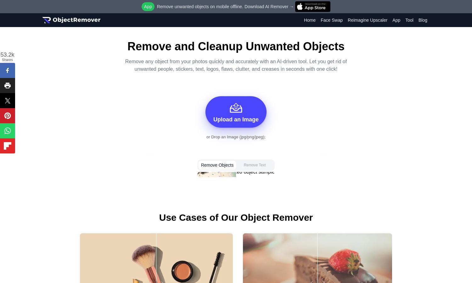 Object Remover Website