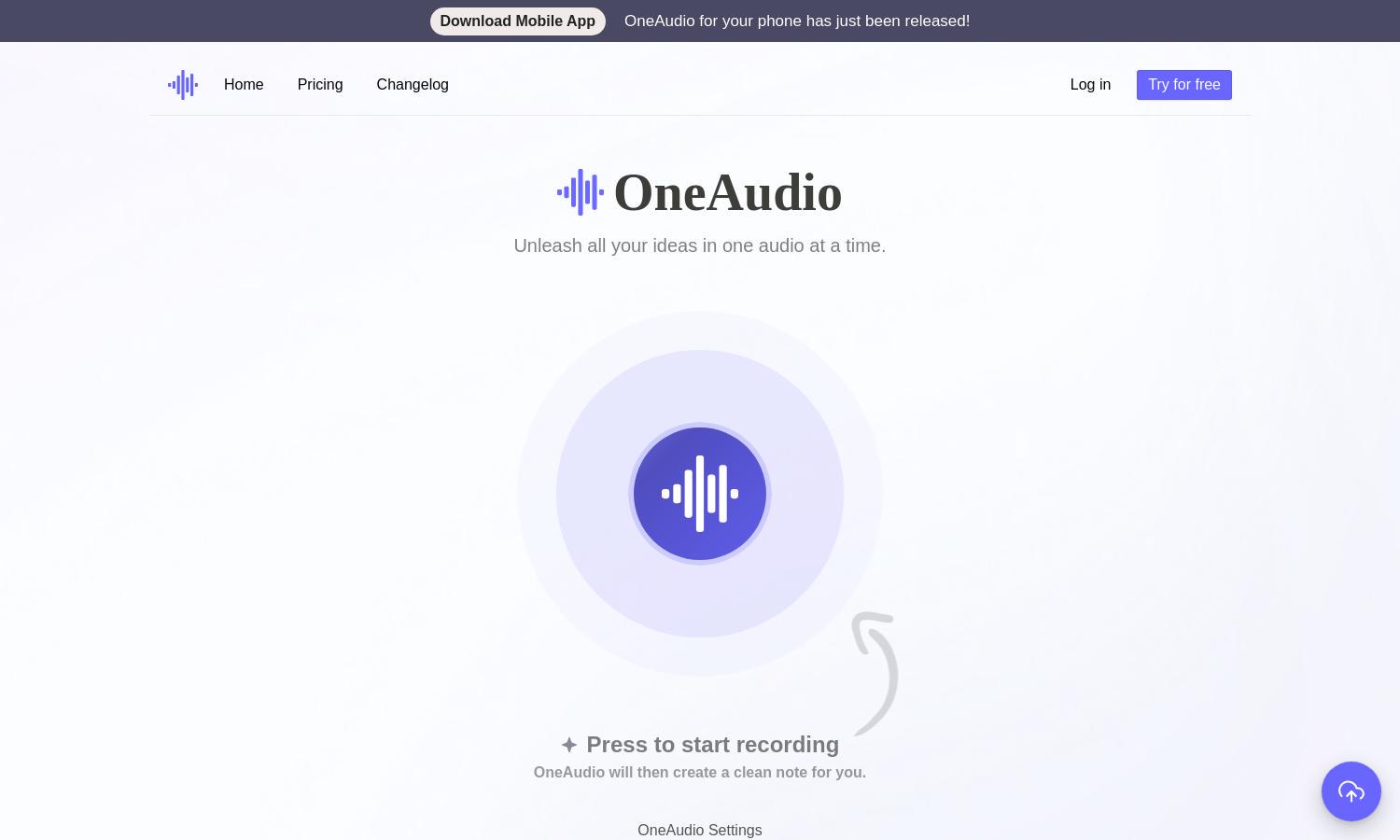 OneAudio Website