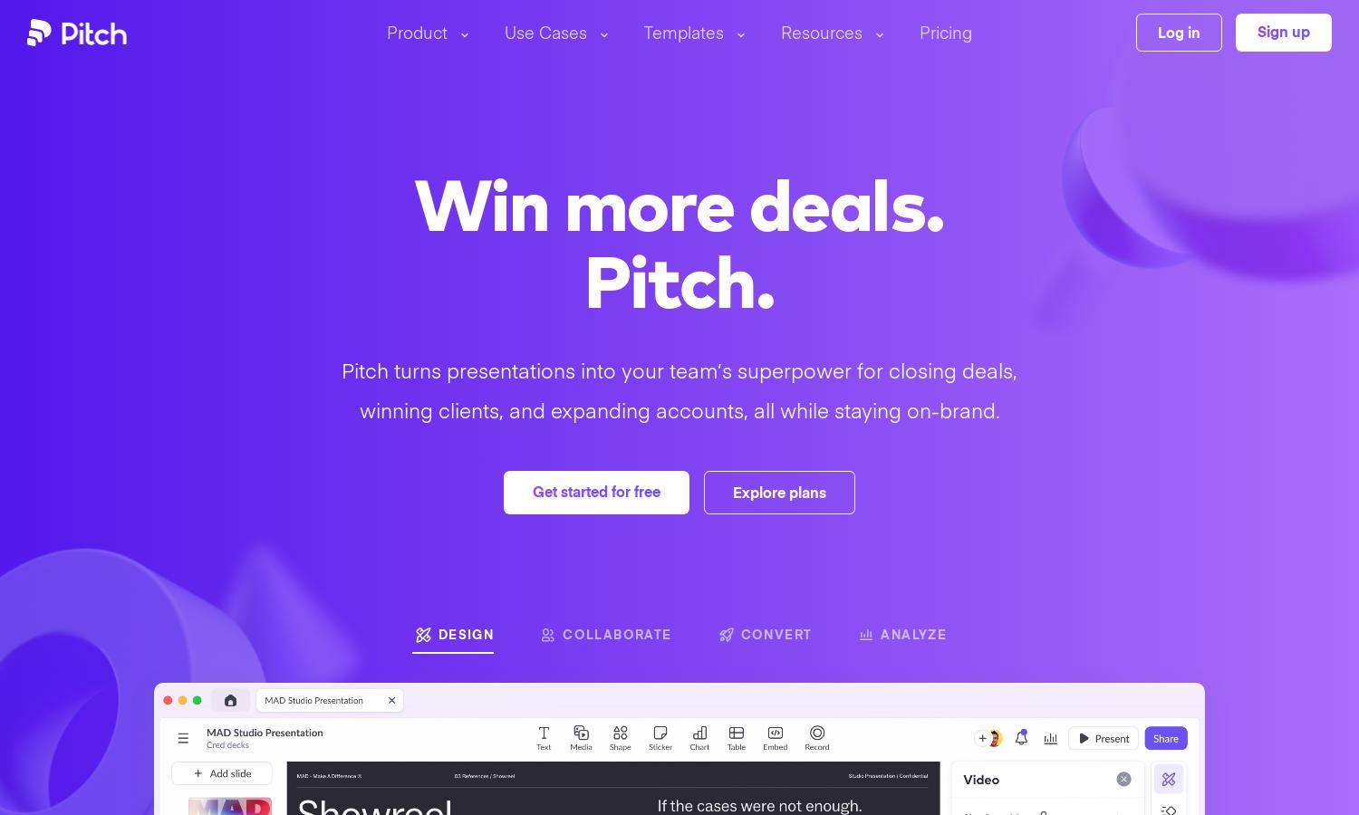 Pitch Website