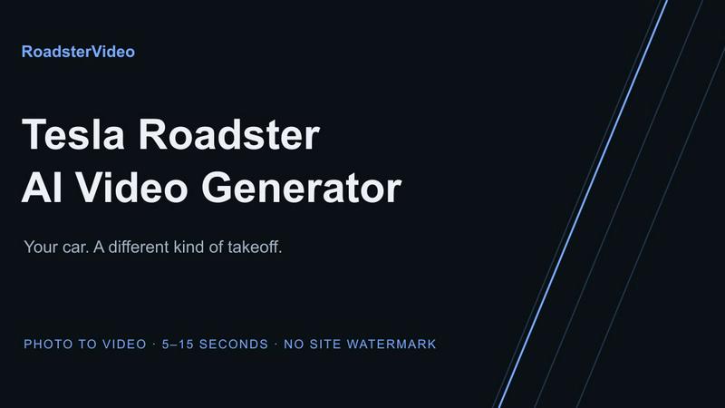 RoadsterVideo application interface and features