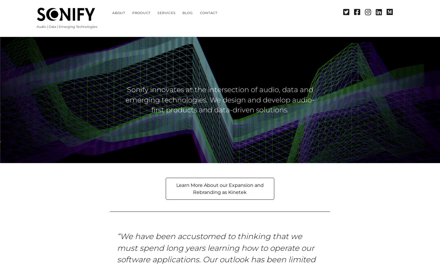 Sonify Website