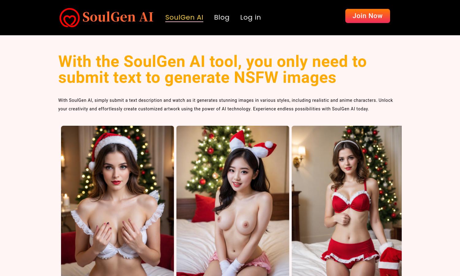 SoulGen AI Tools Website