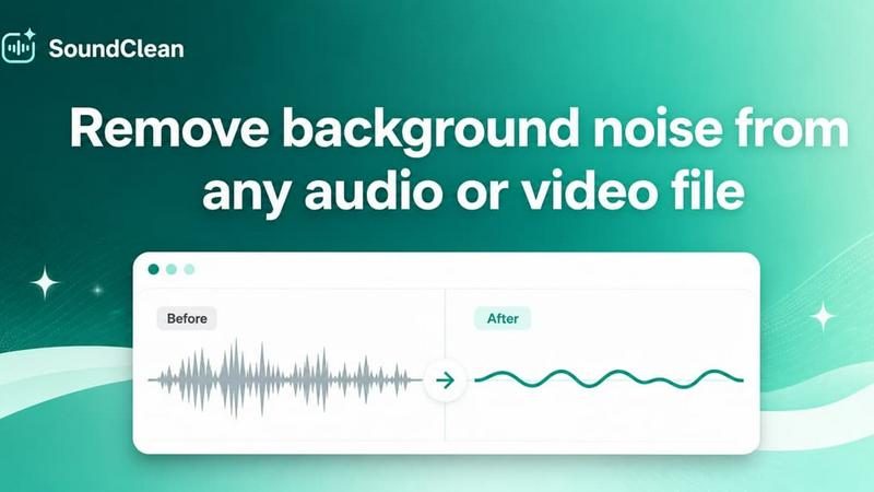 SoundClean application interface and features