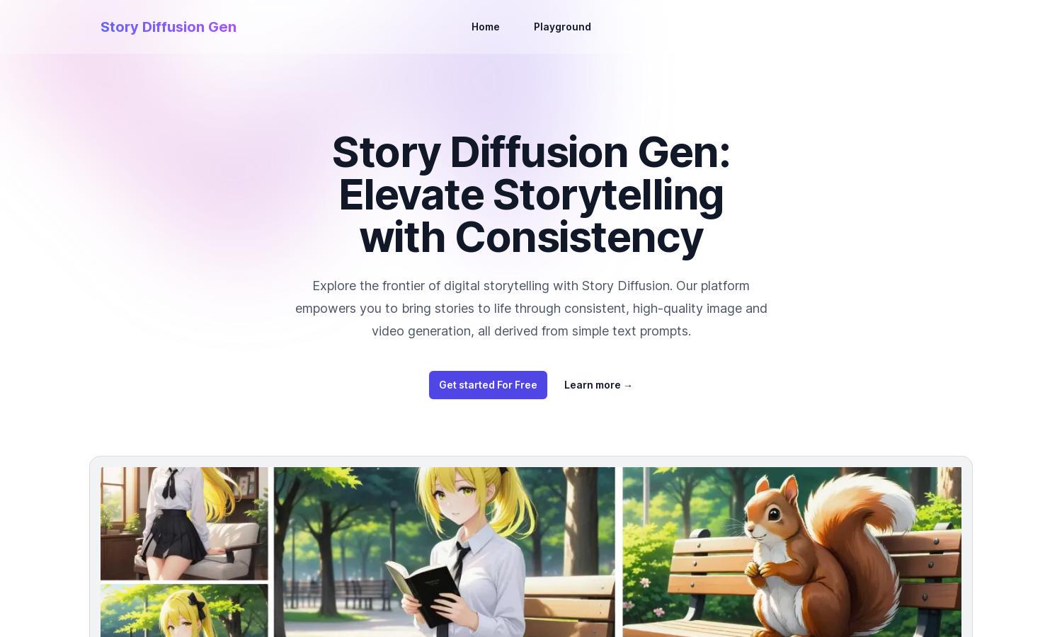 Story Diffusion Gen Website