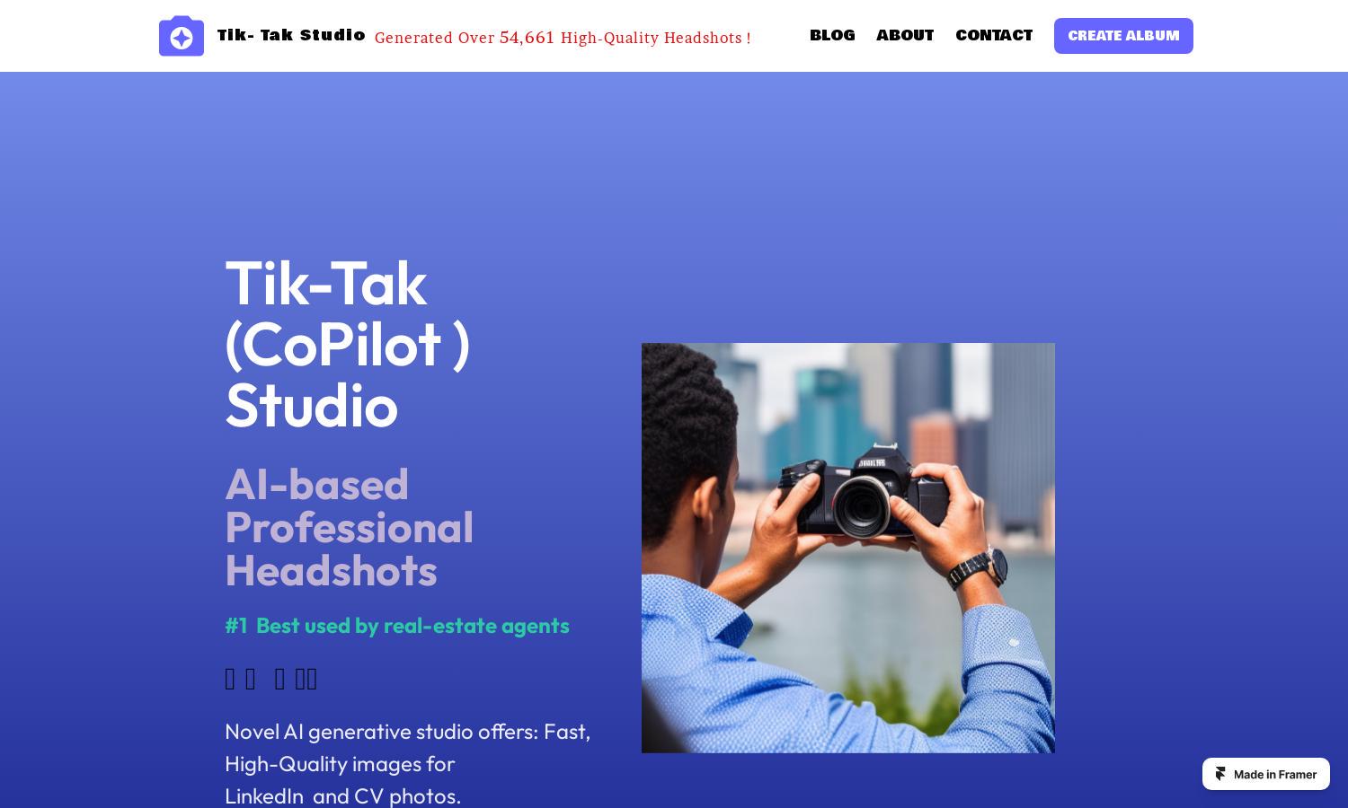 Tiktak studio Website