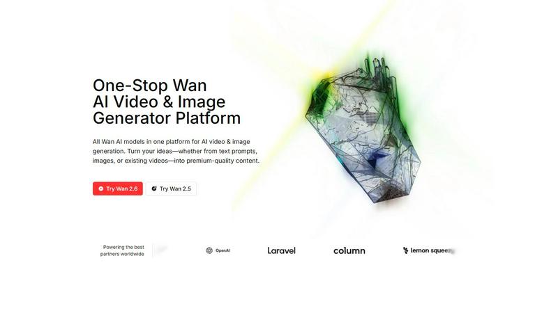 Wan AI Platform application interface and features